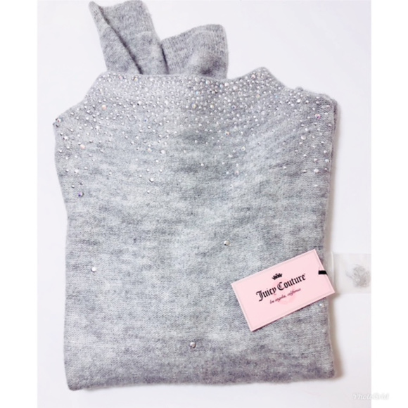Juicy Couture Gray Embellished Sweater XS NWT - Picture 3 of 8